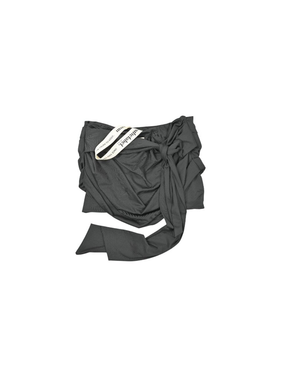 Mars the Label The Zadie Ruched Mini Skirt in Black